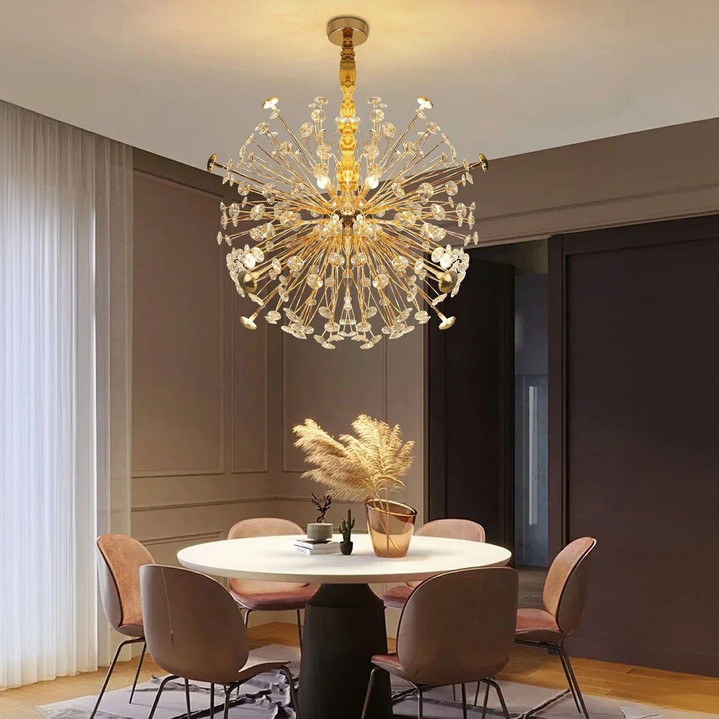 Golden Bloom Chandelier