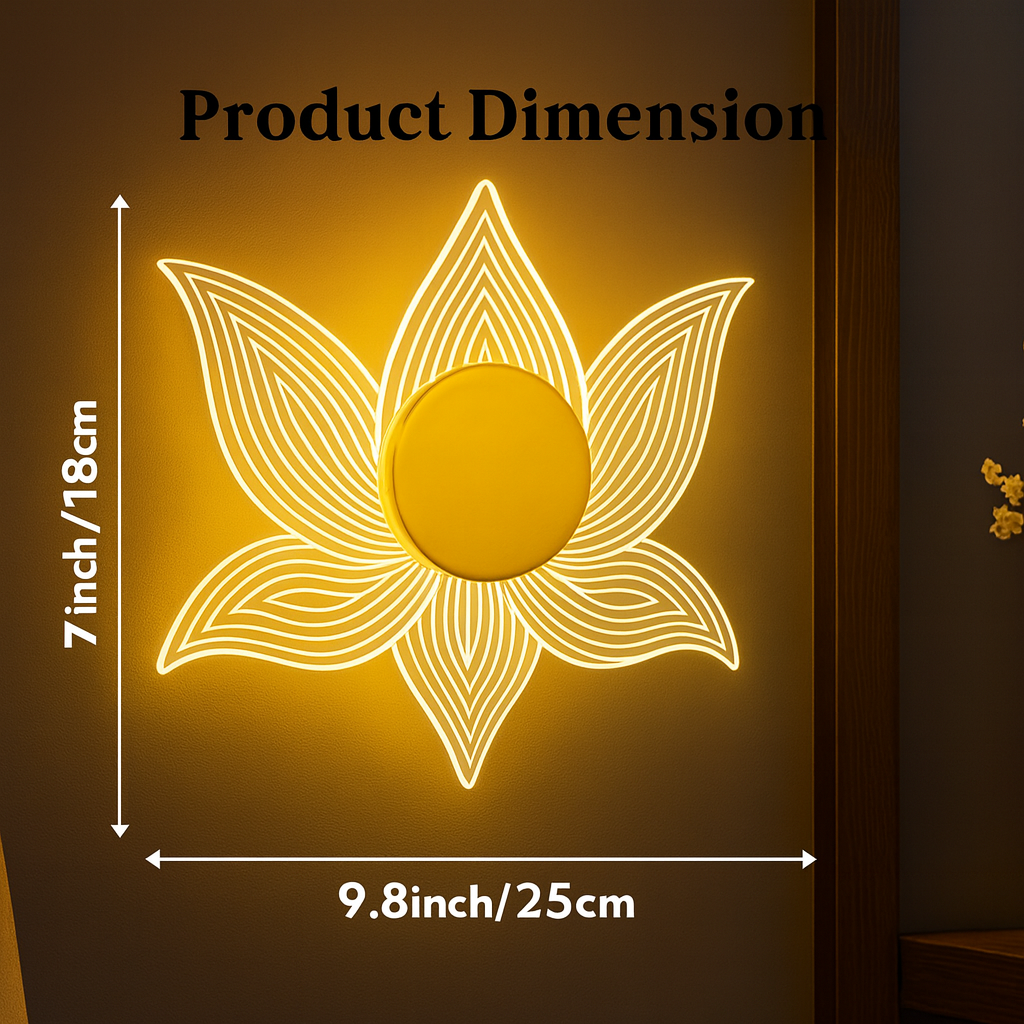 LotusGlow Wall Light