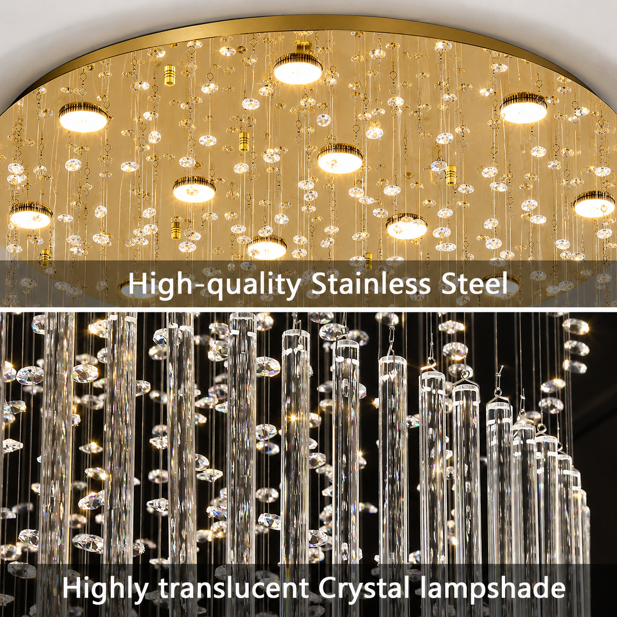 stainless steel crystal