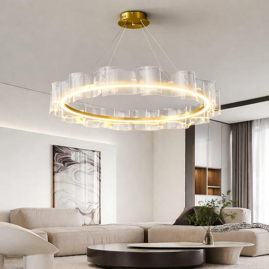 Acrylic Wave Chandelier