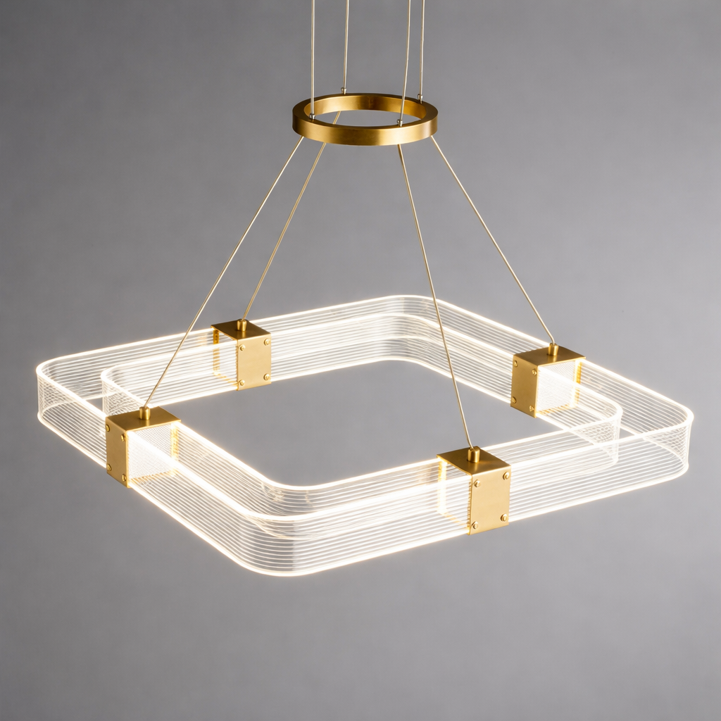 Zylo Square Acrylic Chandelier