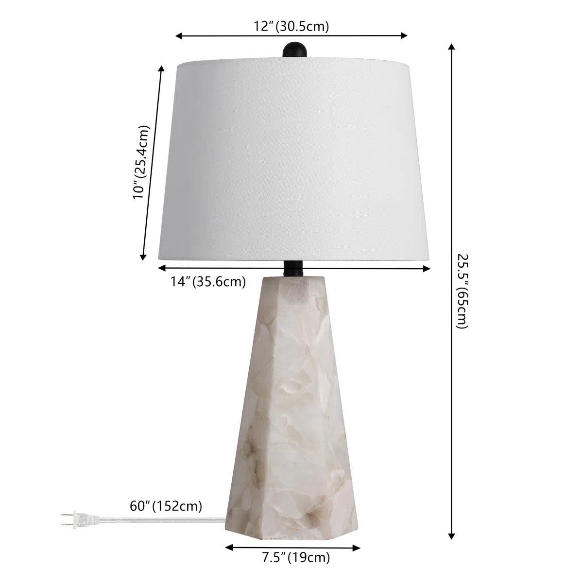 Alabéa Luxe Alabaster Lamp