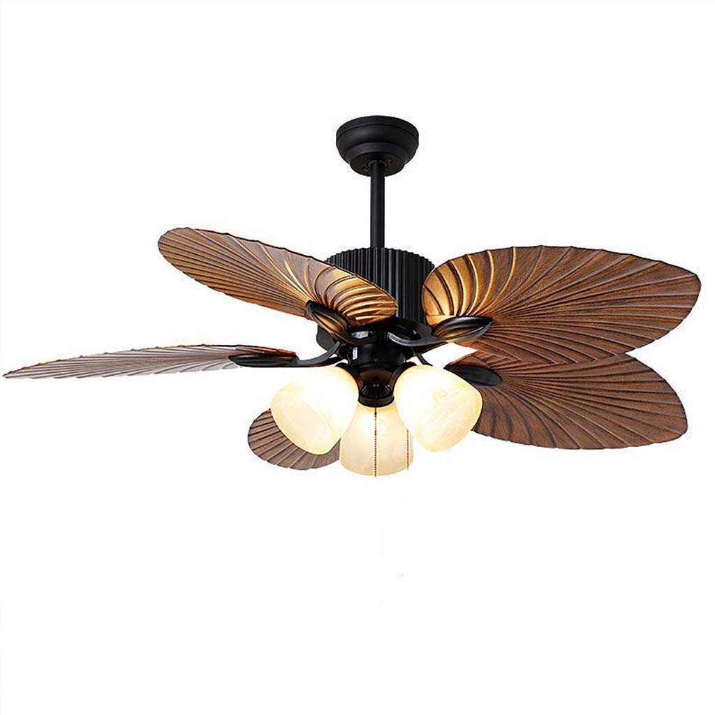 PalmAura Ceiling Fan with Light