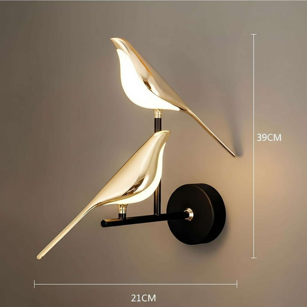 Ornia Pair Bird Wall Light