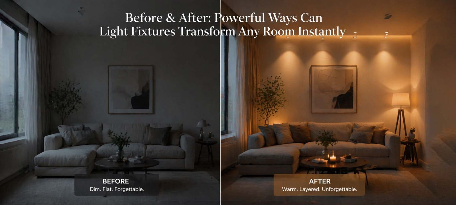 Before & After: Light Fixtures That Instantly Transform Rooms