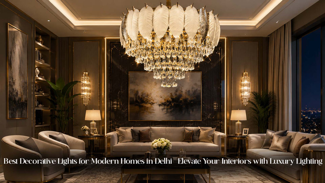 modern decorative lights for luxury homes in Delhi