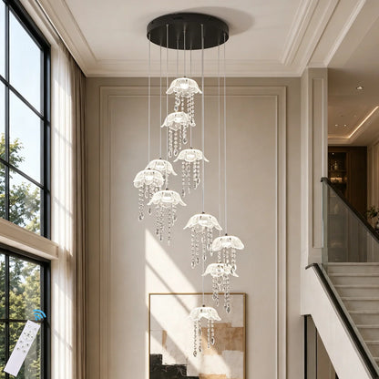 Cluster Staircase Chandelier