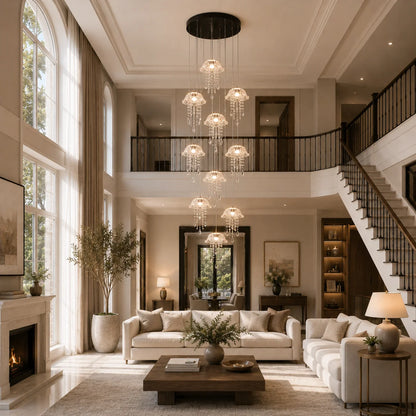 Cluster Staircase Chandelier