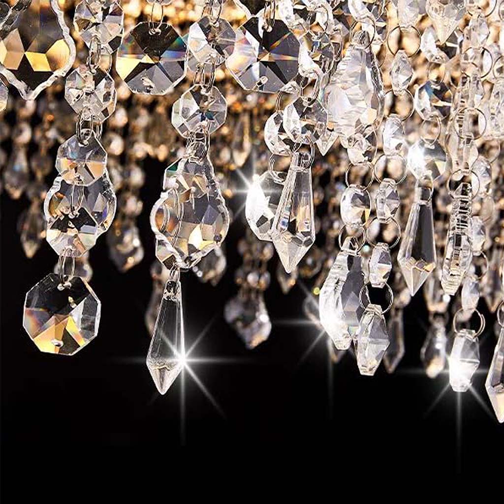 Zyra Luxe Ring Crystal Chandelier