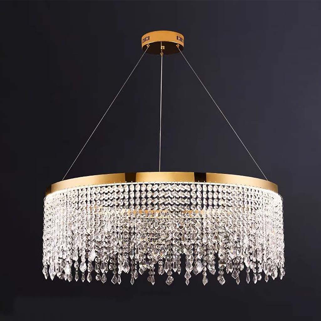 Zyra Luxe Ring Crystal Chandelier