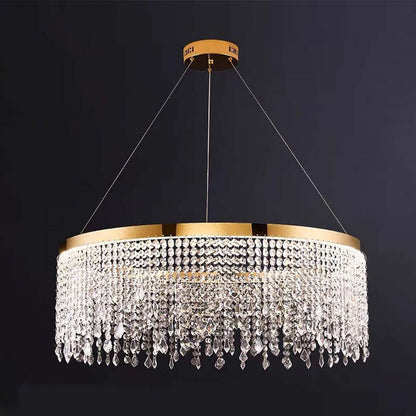 Zyra Luxe Ring Crystal Chandelier