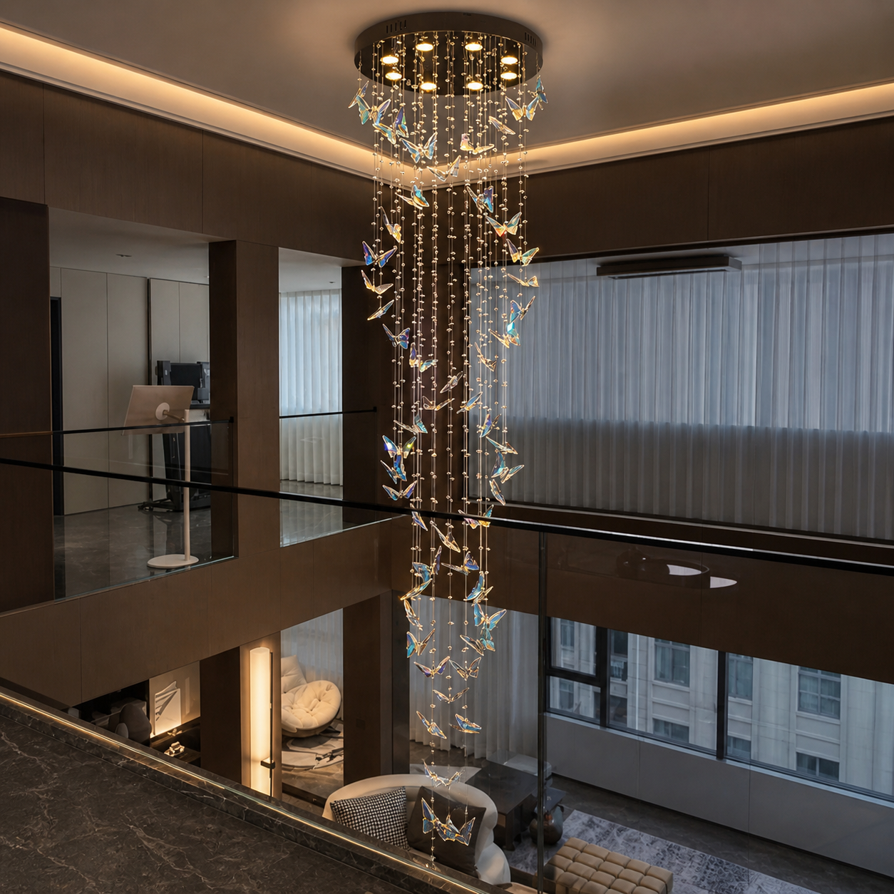 Prism Butterfly Chandelier