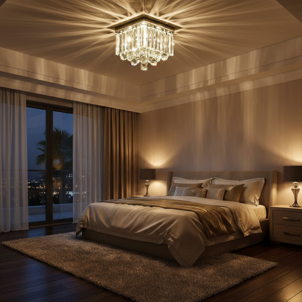 Sparkle Square Crystal Chandelier