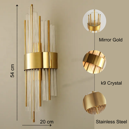 Crown-Luxe Wall Light