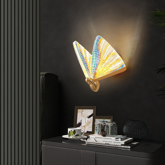Luxury Flora Butterfly Wall Light