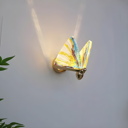 Luxury Flora Butterfly Wall Light