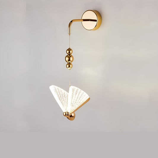 Golden Butterfly Wall Light