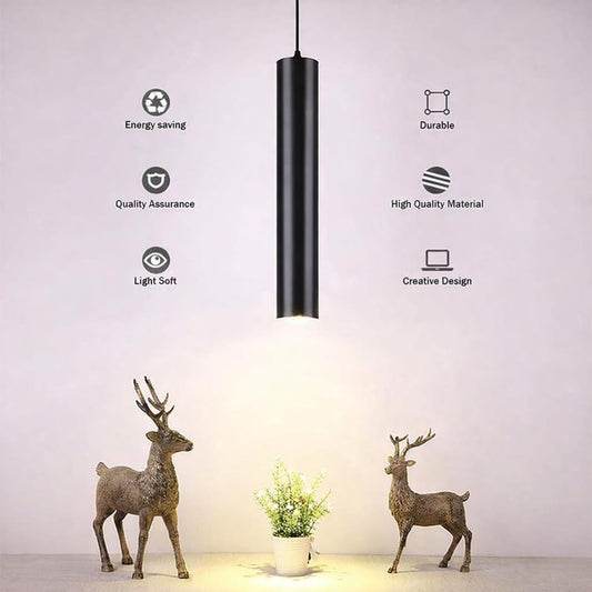 Sleekglow Metal Black Surface Hanging COB Pendant Light