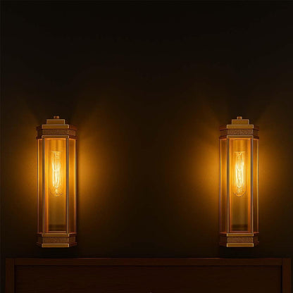 Vintage Brass Majestic Lantern Wall Light