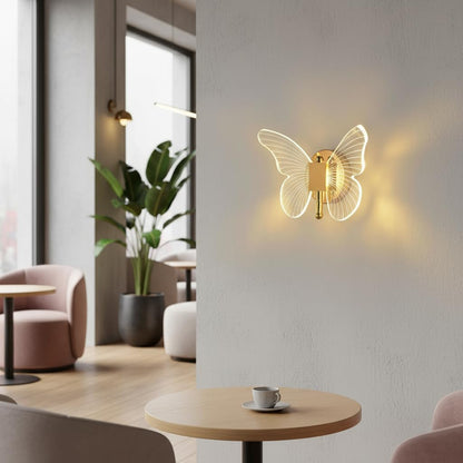 Glasswing Butterfly Wall Light