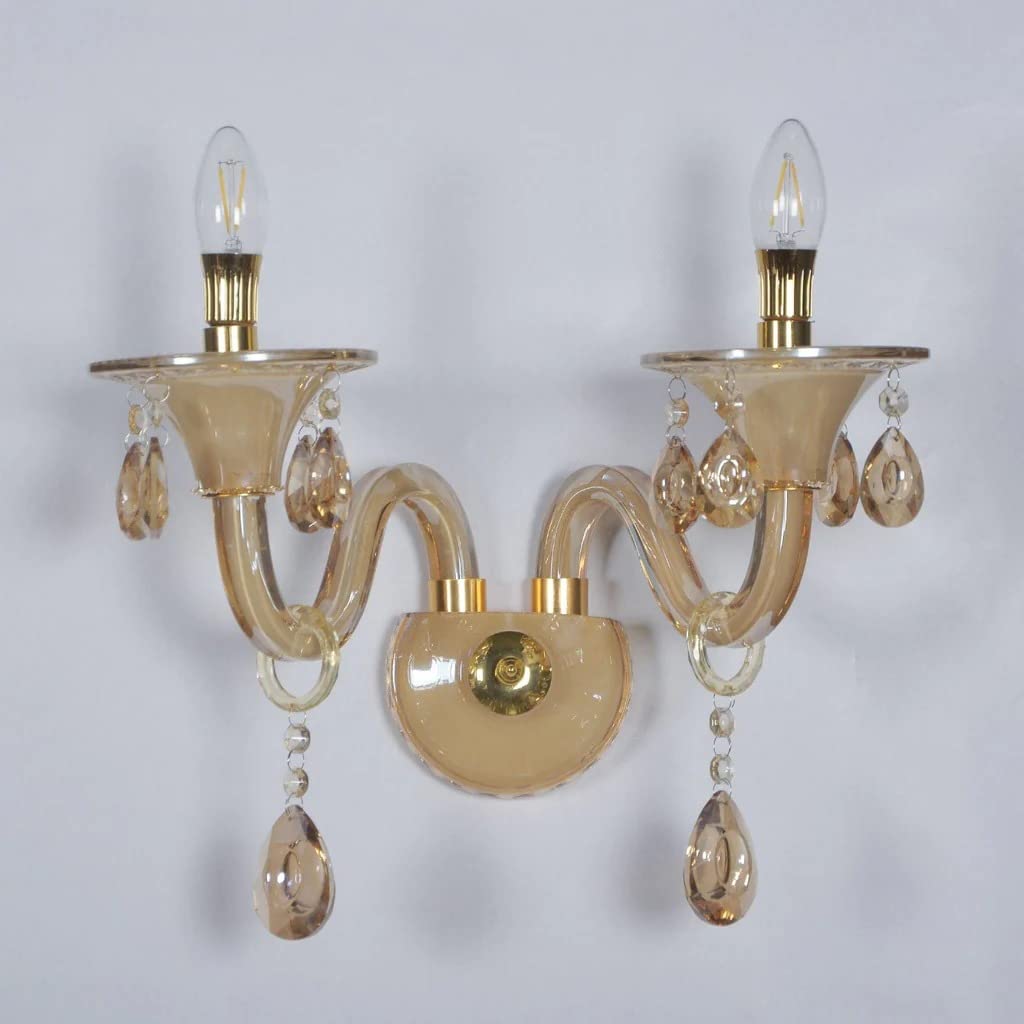 Imperial Amber Crystal Wall Light
