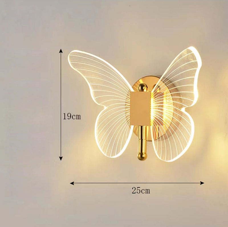 Glasswing Butterfly Wall Light