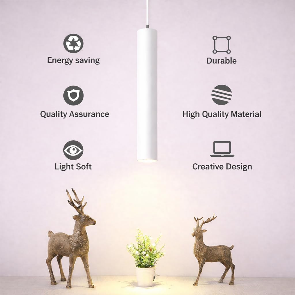 Sleekglow Metal Black Surface Hanging COB Pendant Light