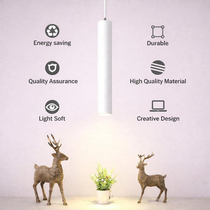 Sleekglow Metal Black Surface Hanging COB Pendant Light