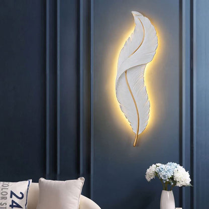 Modern Feather Design LED Wall Light