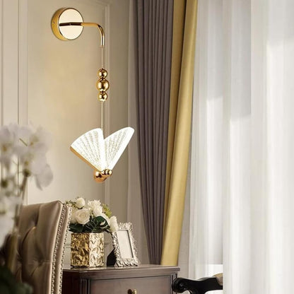Golden Butterfly Wall Light