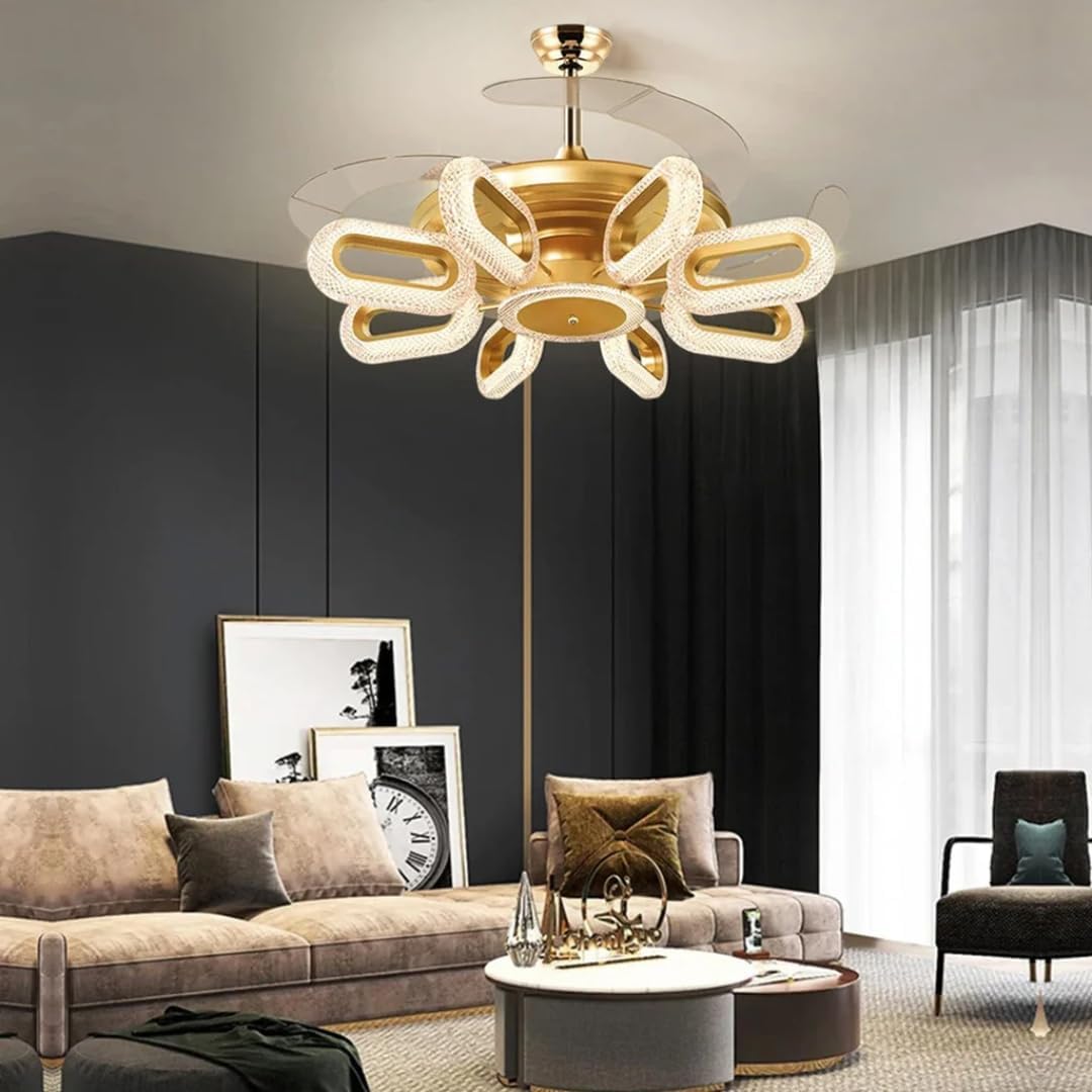 Vantelle Luxury Retractable Chandelier Fan