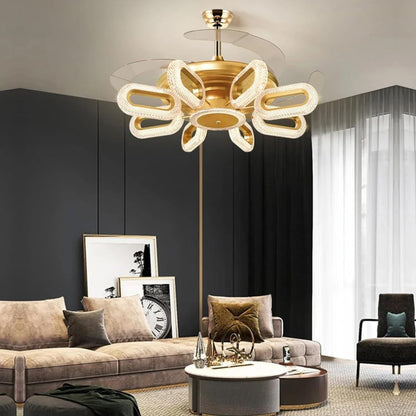 Vantelle Luxury Retractable Chandelier Fan