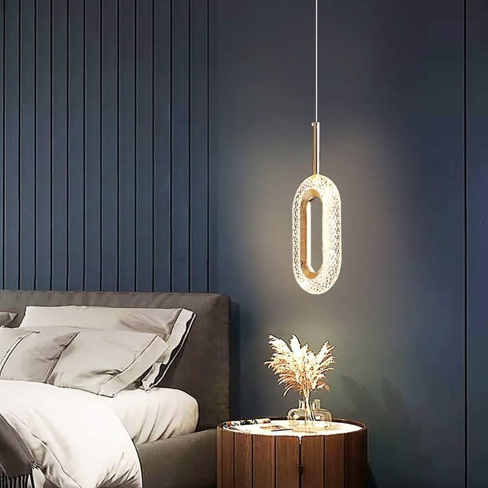 Oval Crystal Pendant Light
