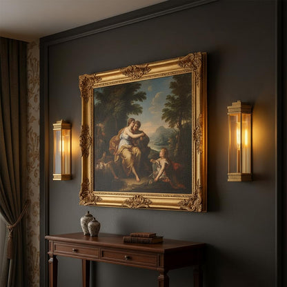 Vintage Brass Majestic Lantern Wall Light