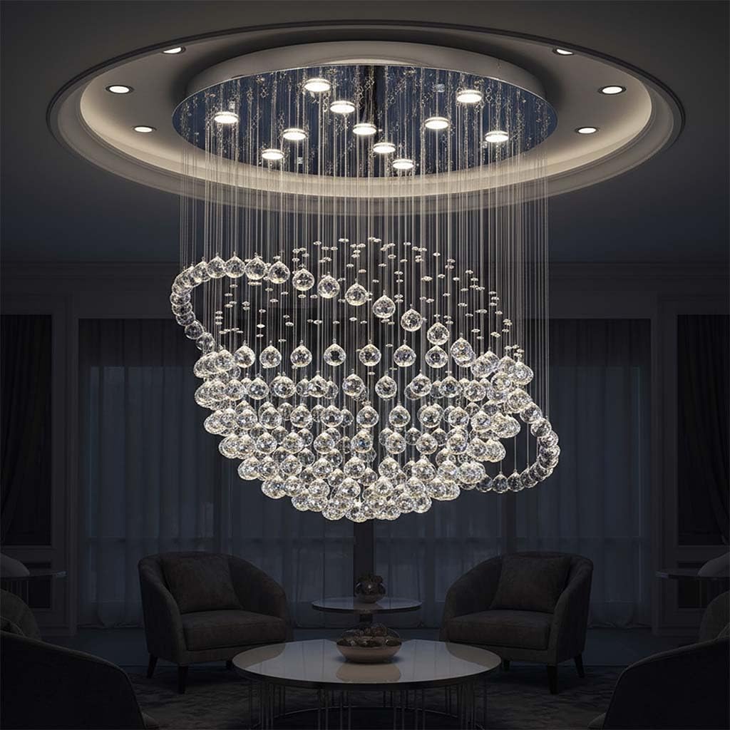 Crystal Galaxy Modern Crystal Chandelier