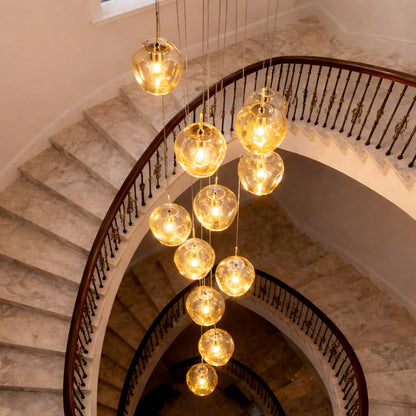 Modern Halo Drop Chandelier