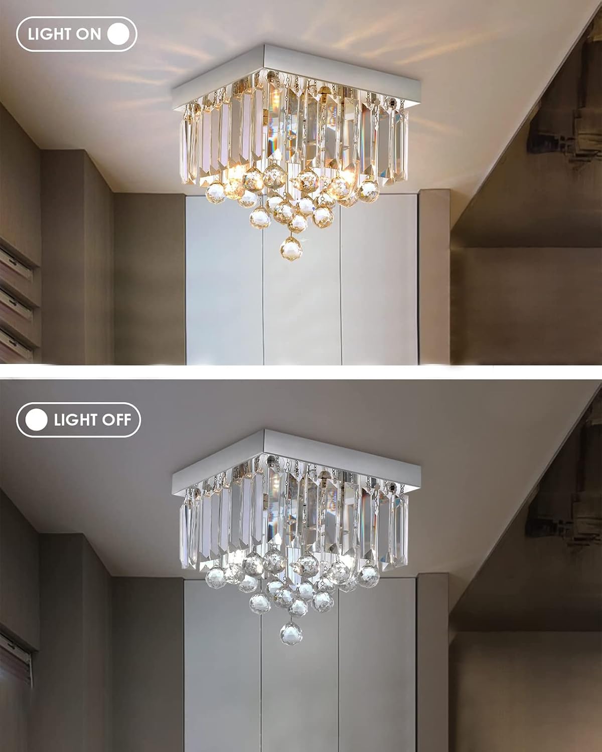 Sparkle Square Crystal Chandelier