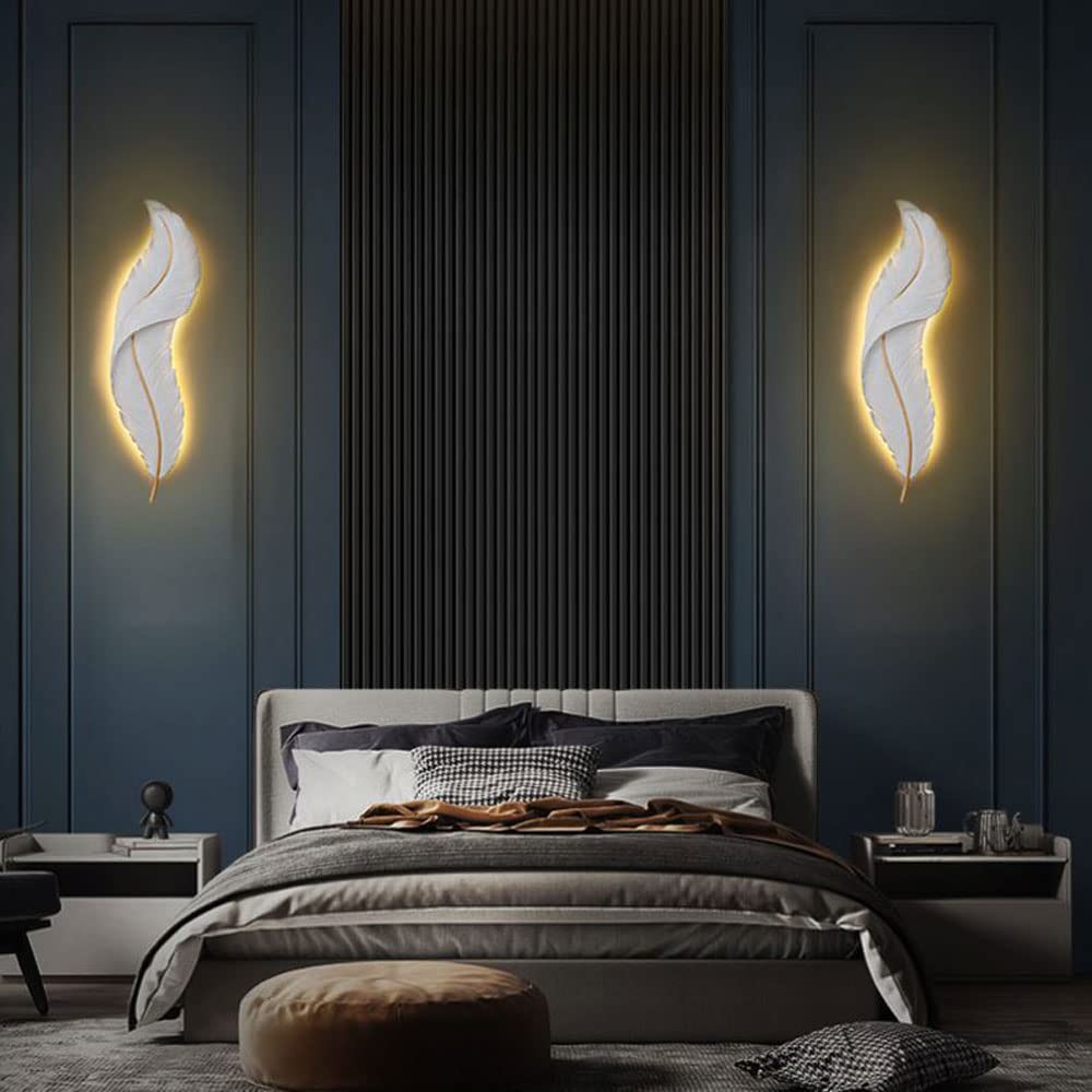 Modern Feather Design LED Wall Light