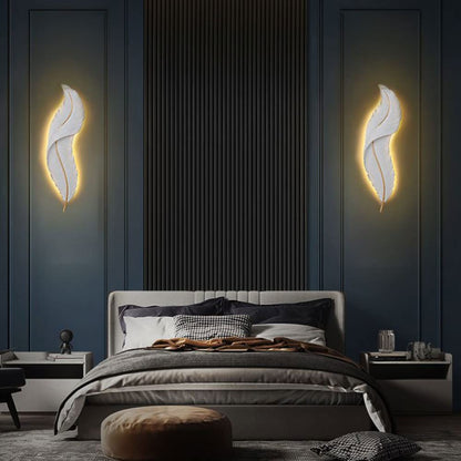 Modern Feather Design LED Wall Light
