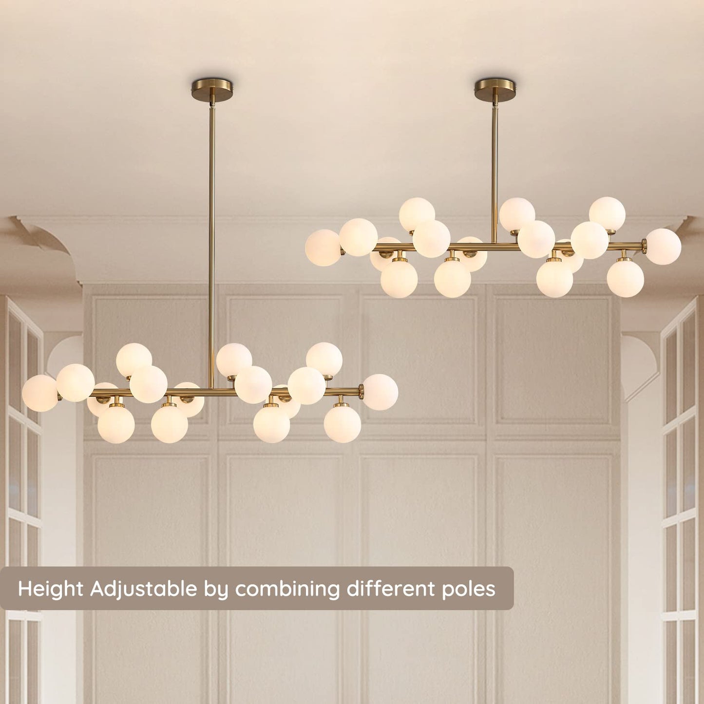 Modern Orbit Chandelier