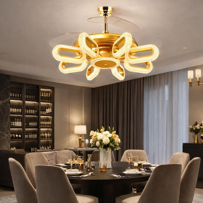 Vantelle Luxury Retractable Chandelier Fan
