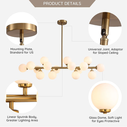 Modern Orbit Chandelier