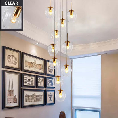 Modern Halo Drop Chandelier