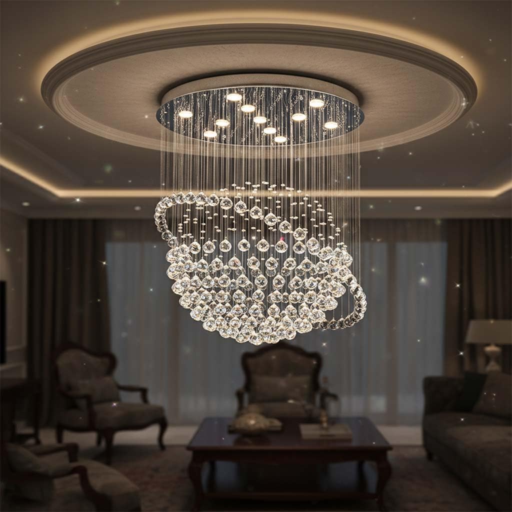 Crystal Galaxy Modern Crystal Chandelier