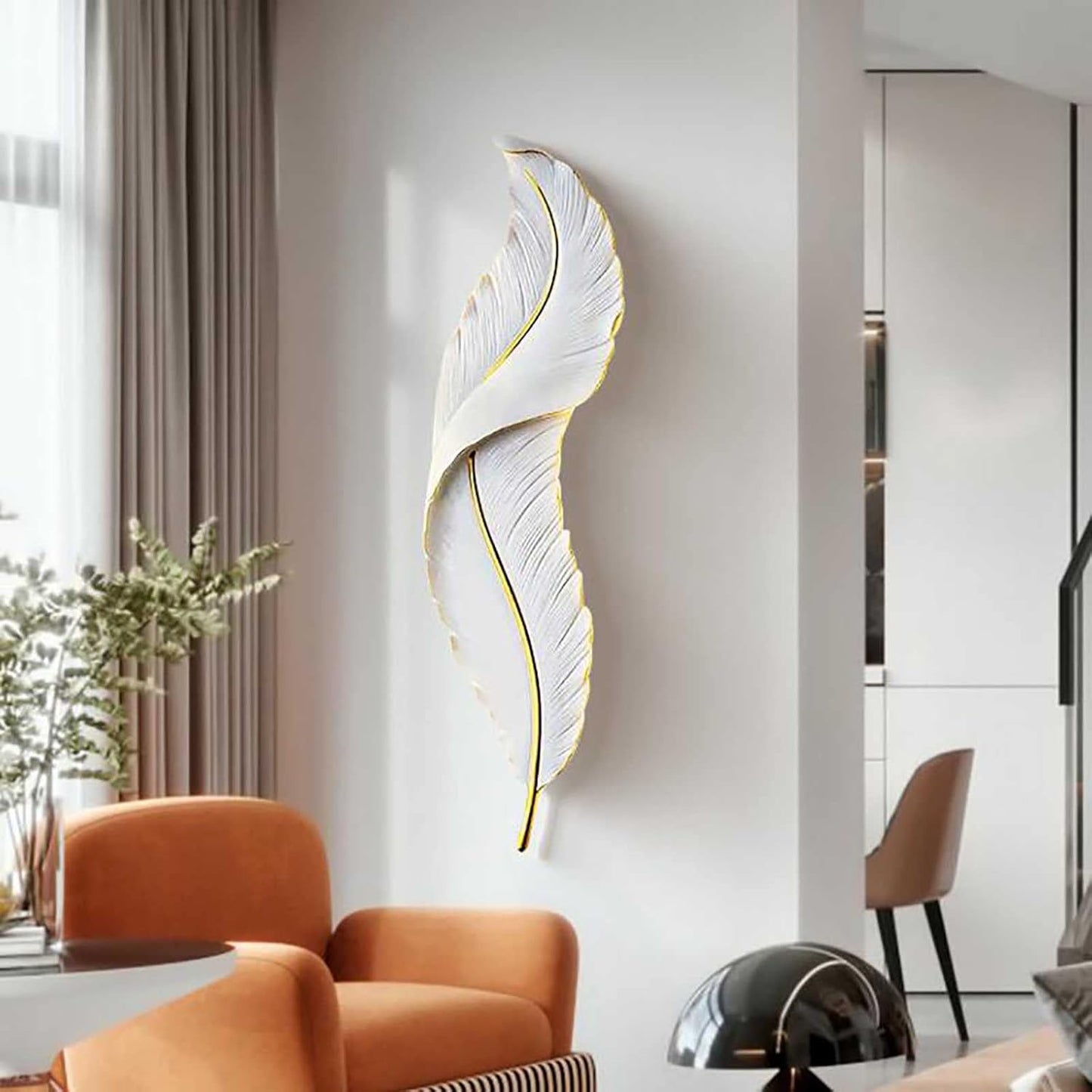 Modern Feather Design LED Wall Light