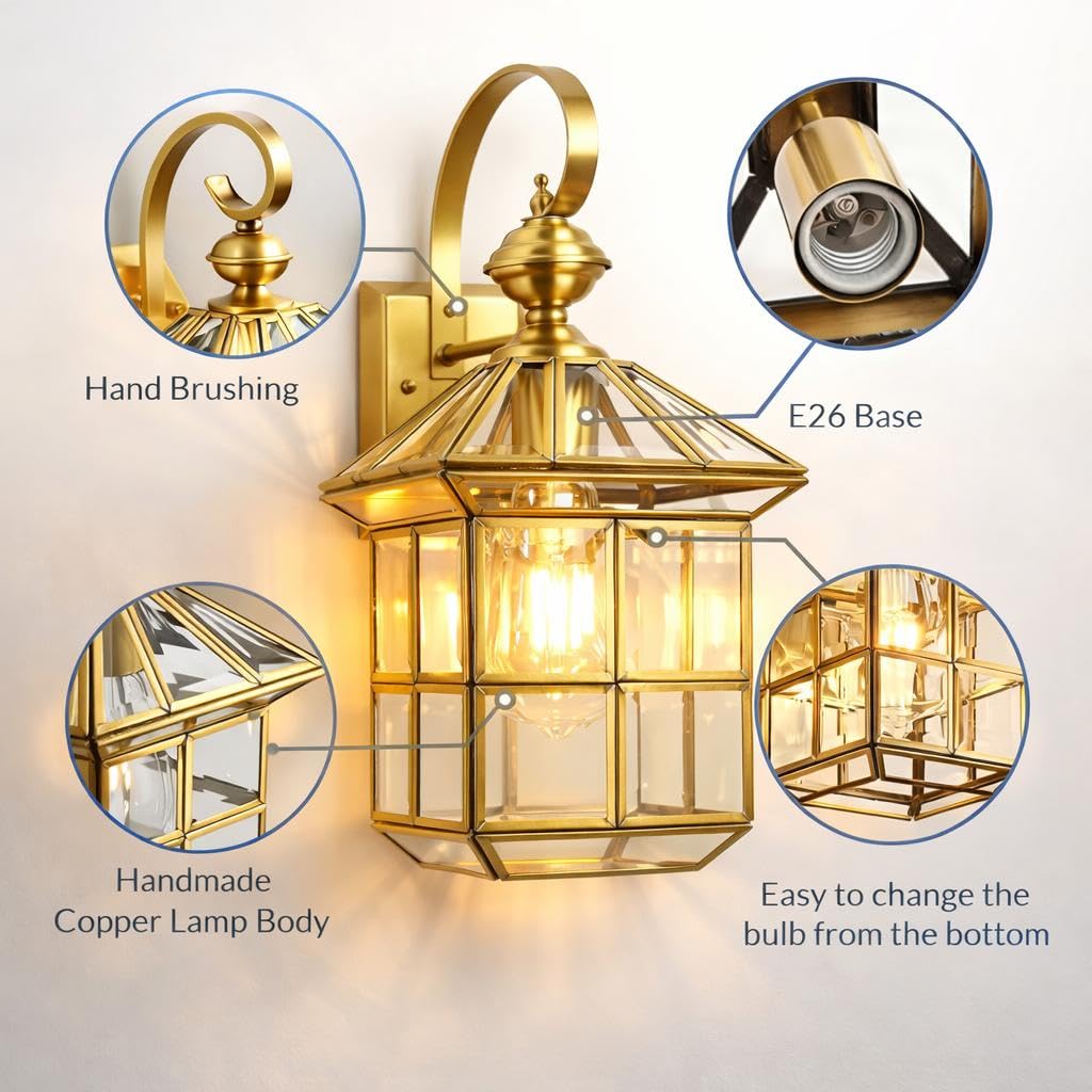 Golden Vintage Wall Light
