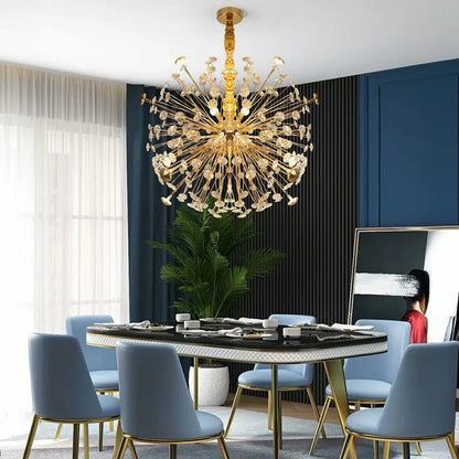 Golden Bloom Chandelier