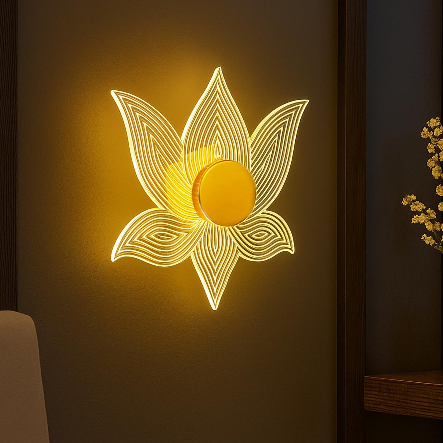 LotusGlow Wall Light
