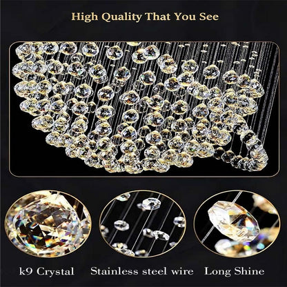 Crystal Galaxy Modern Crystal Chandelier