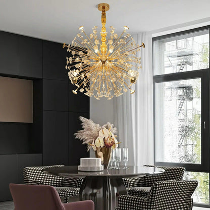Golden Bloom Chandelier